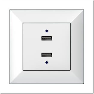 USB Outlet Posters and Art